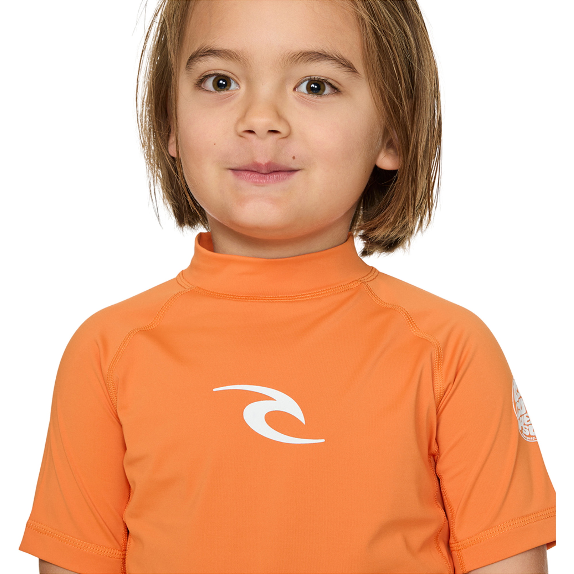 2026 Rip Curl Toddler Waves UPF Short Sleeve Rash Vest 136TRV - Vitamin C